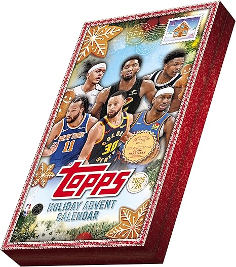 2025 Topps Holiday Basketball Countdown Calendar