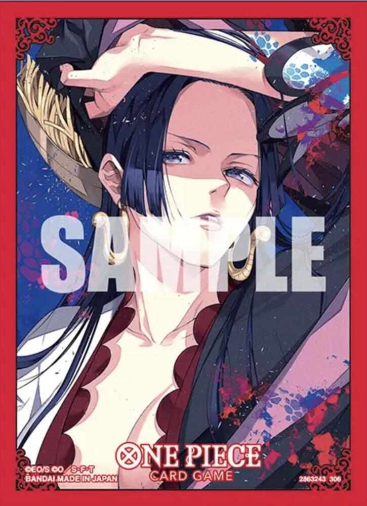 One Piece Card Game Official Sleeves: Assortment 16 - Boa Hancock (70-Pack) - Bandai Card Sleeves