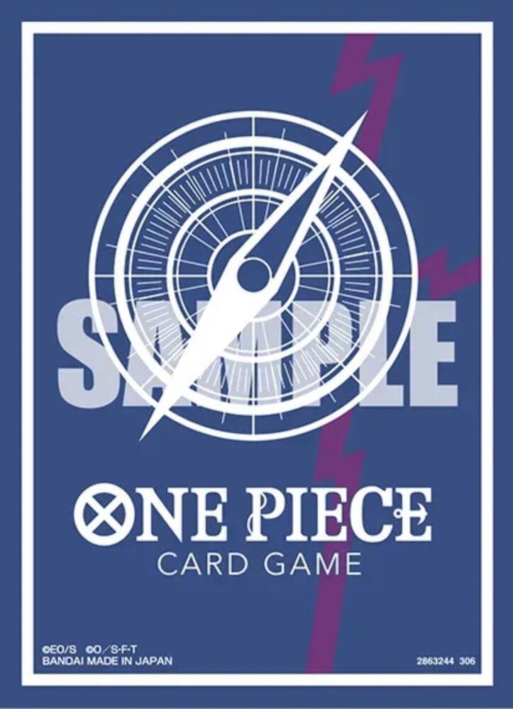 One Piece Card Game Official Sleeves: Assortment 16 - Standard blue ver. Rocks.D.Xebec (70-Pack) - Bandai Card Sleeves