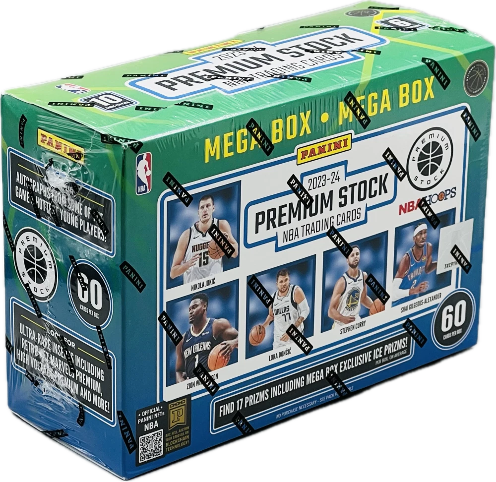 PANINI 2023-24 NBA Premium Stock Basketball Trading Cards Mega Box