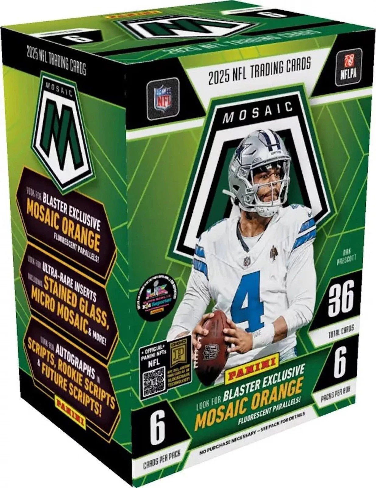 2025 Panini Mosaic NFL Football Sealed Blaster Box
