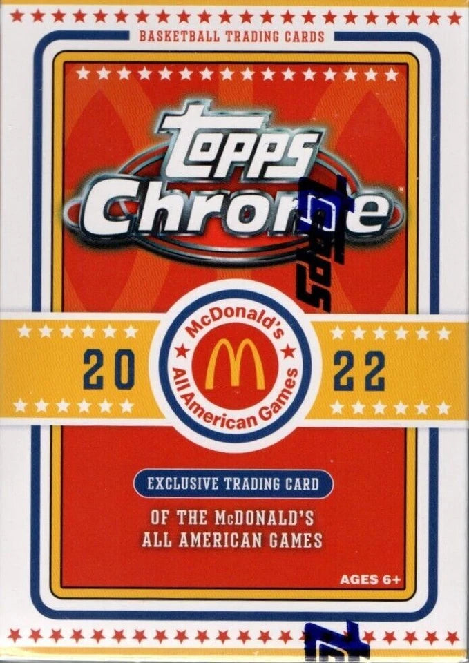 Topps 2022 Chrome McDonald's All American Games Basketball Cards Blaster Box